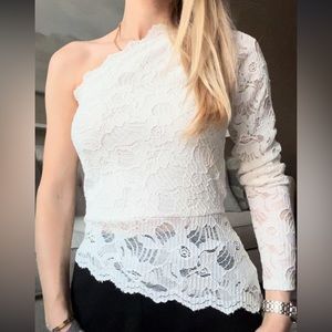 One Arm Lace Top
